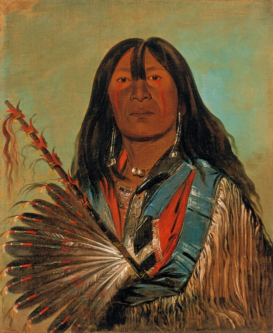 Shón-ka, The Dog, Chief of the Bad Arrow Points Band Western Sioux/Lakota, George Catlin, 1832, ©Smithsonian American Art Museum 