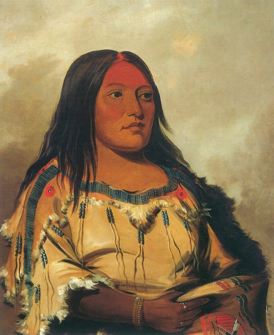 Eeh-nís-kim, Crystal Stone, Wife of the Chief Blackfoot/Kainai, George Catlin, 1832, ©Smithsonian American Art Museum 